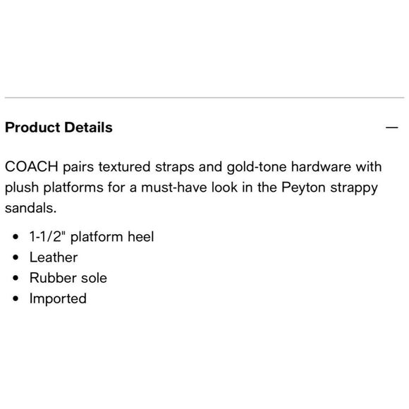 Coach Peyton Flatform Sandal - Picture 11 of 11